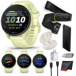 Garmin - Forerunner 70 GPS Running Smart watch (Citron) Bundle - Citron - (2025)