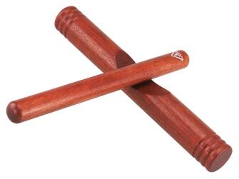 Front. Tycoon Percussion - Small African Wood Claves for Latin Music Rhythms, with Bright Click Tones, Handcrafted Percussion Instrument.