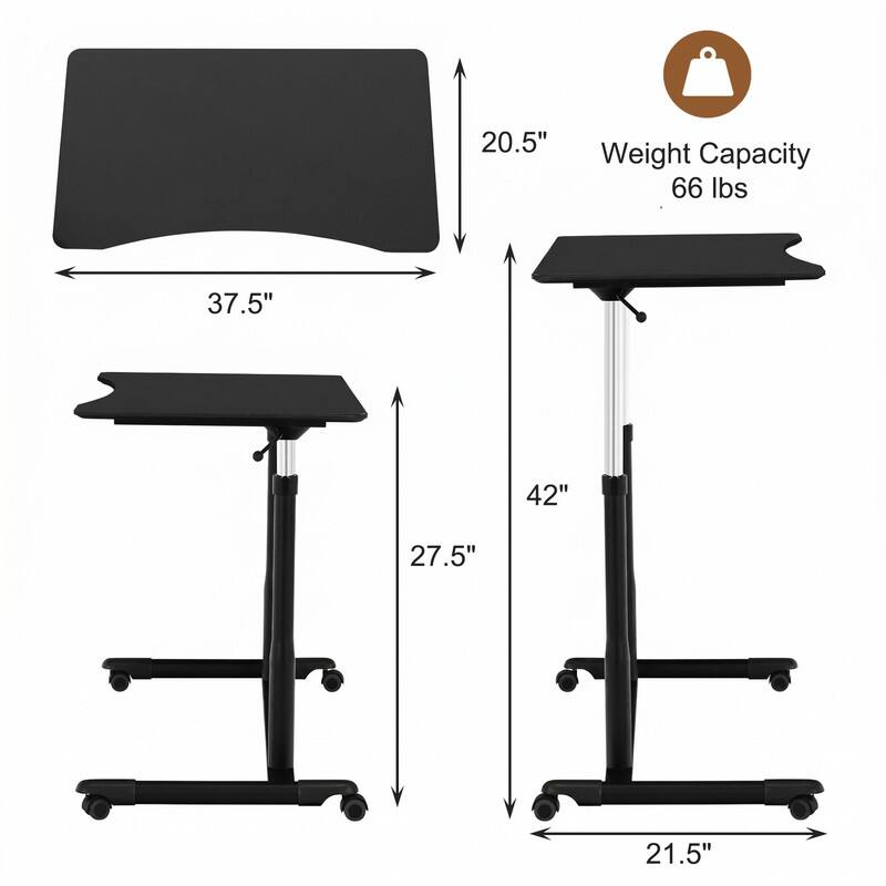 20.5" Weight Capacity 66 lbs 37.5" 42" 27.5" 21.5"