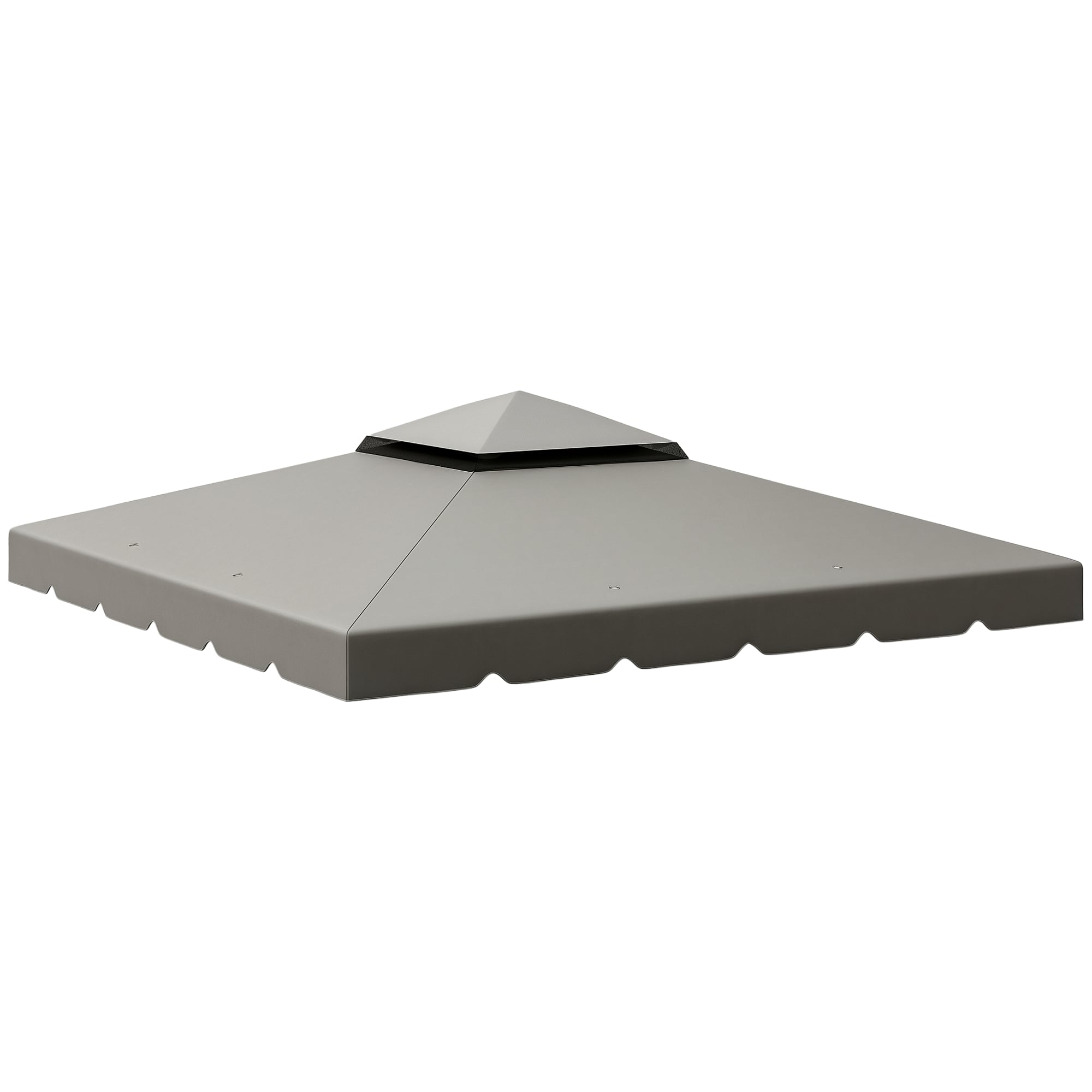 Outsunny - 10' x 10' Gazebo Replacement Canopy, Gazebo Top Cover with Double Vented Roof