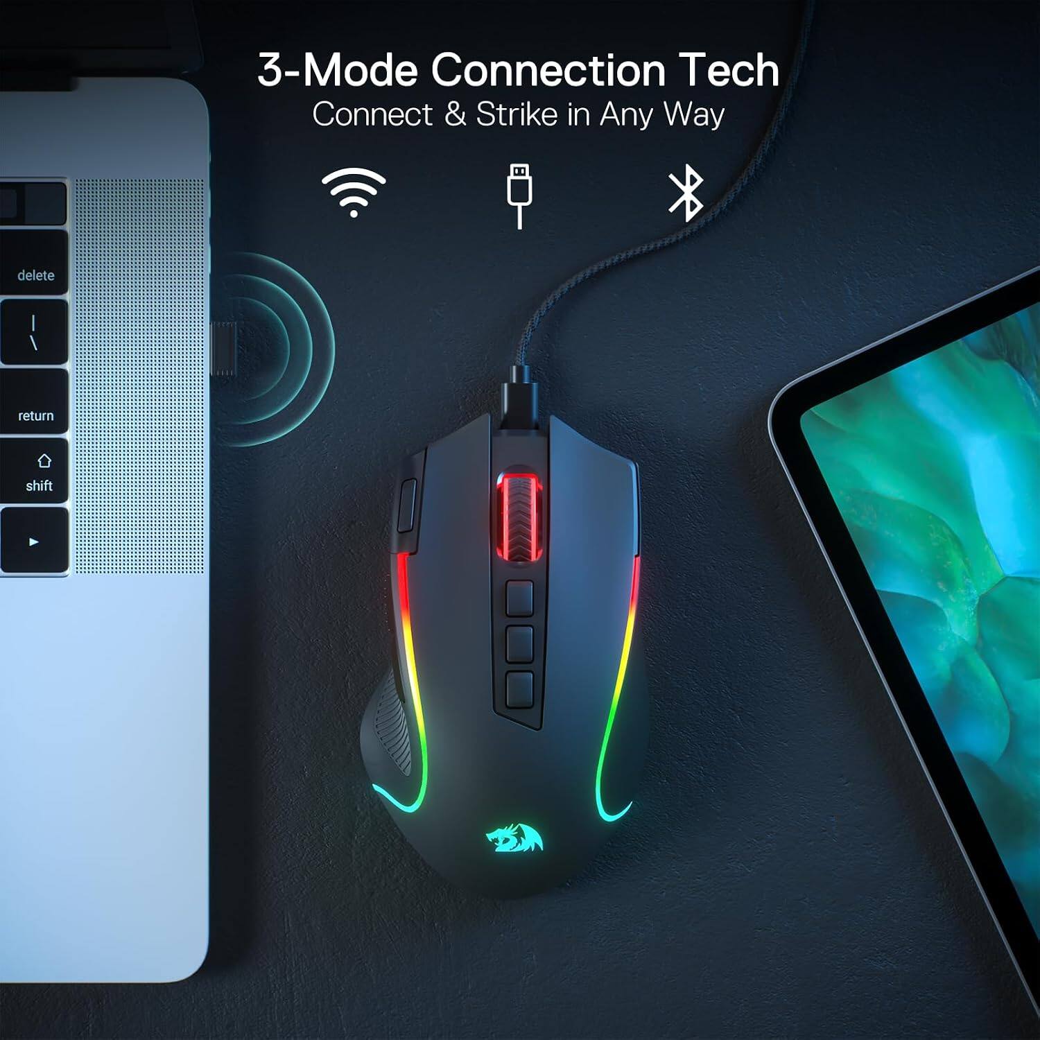 3-Mode Connection Tech  
Connect & Strike in Any Way