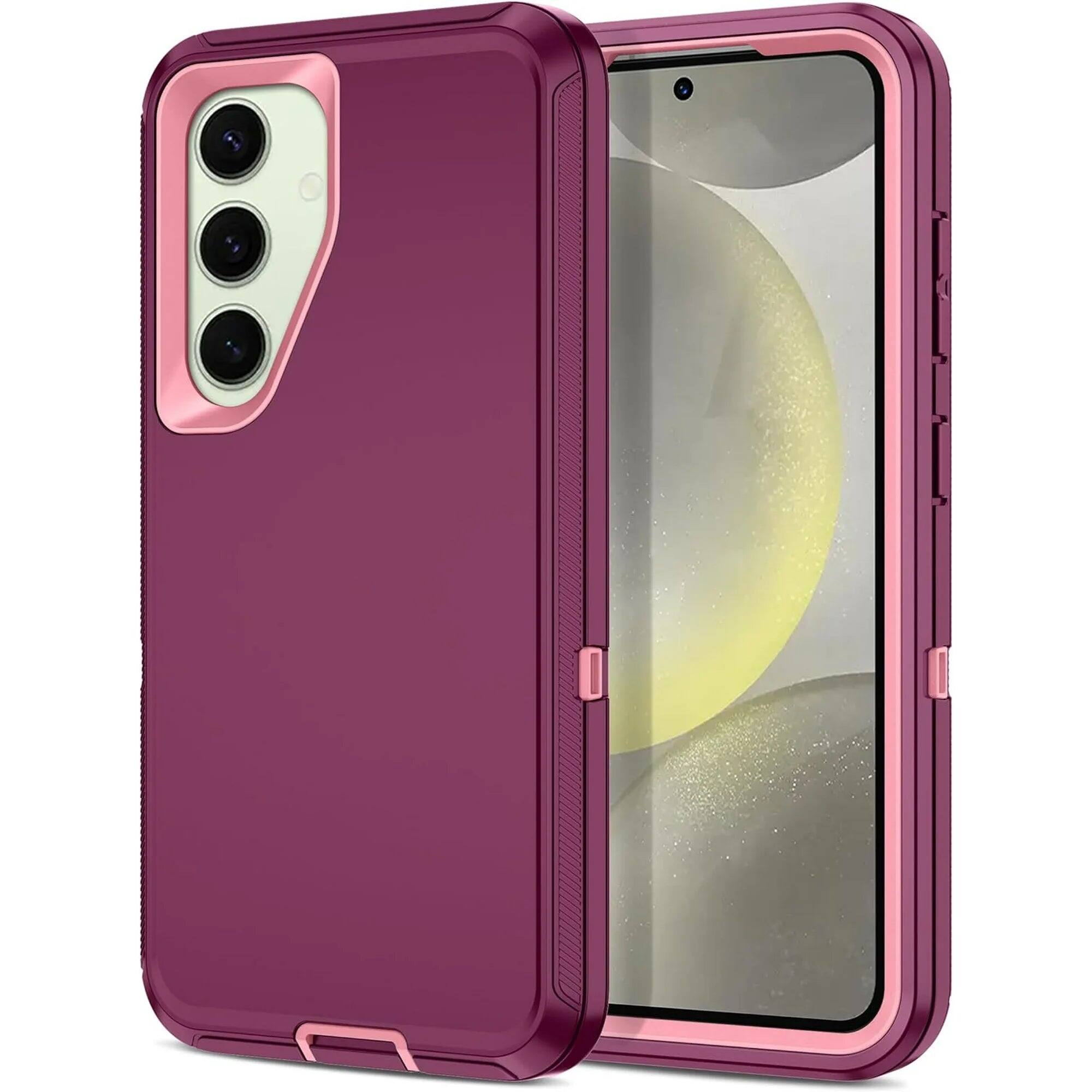 Entronix - Heavy Duty Triple-Layer Case for Samsung Galaxy S25 Plus - Purple