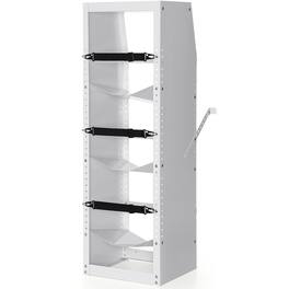 VEVOR - Refrigerant Tank Rack, with 3 x 30-50lb Bottle Tanks, Cylinder Tank Rack 14.64x13.97x46.06 in, Refrigerant Cylinder Rack - White
