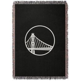 Chad & Jake - Golden State Warriors Woven Blanket - Black
