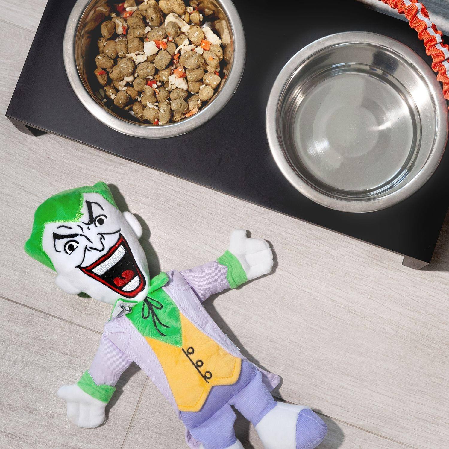 Alt View 3. DC Comics - DC Comics The Joker 13 Inch Plush Squeaker Dog Chew Toy - Multi-Color.