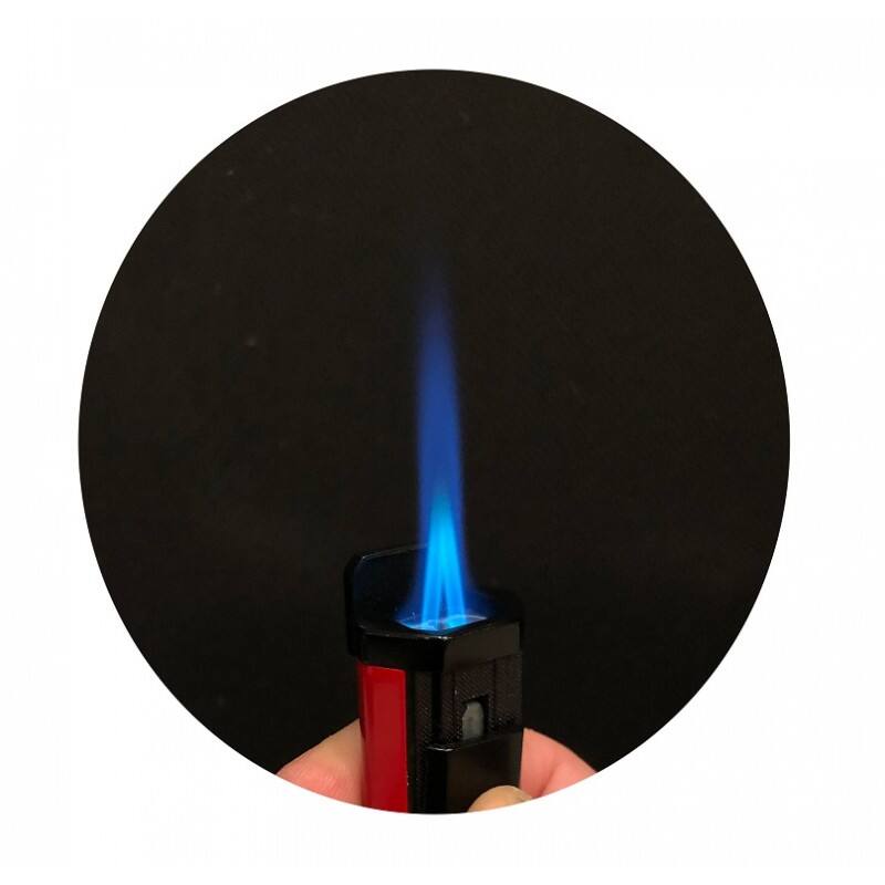 Back. Prestige - The Apex Torch Lighter (Black) - Black Chrome Finish.