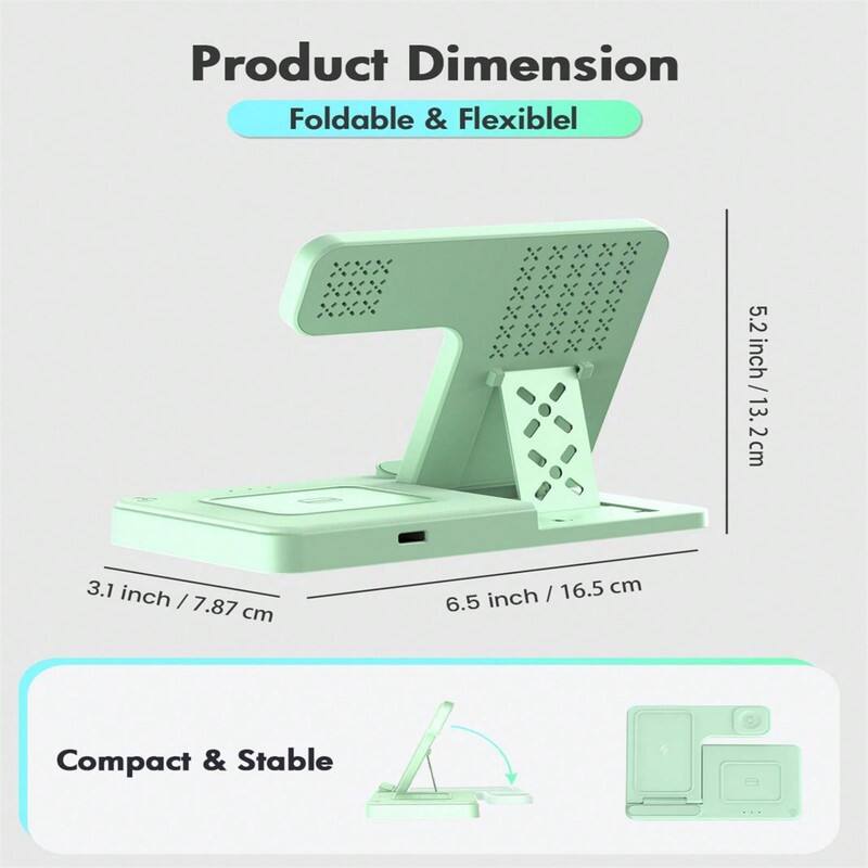 Product Dimension

Foldable & Flexible

5.2 inch / 13.2 cm

3.1 inch / 7.87 cm

6.5 inch / 16.5 cm

Compact & Stable