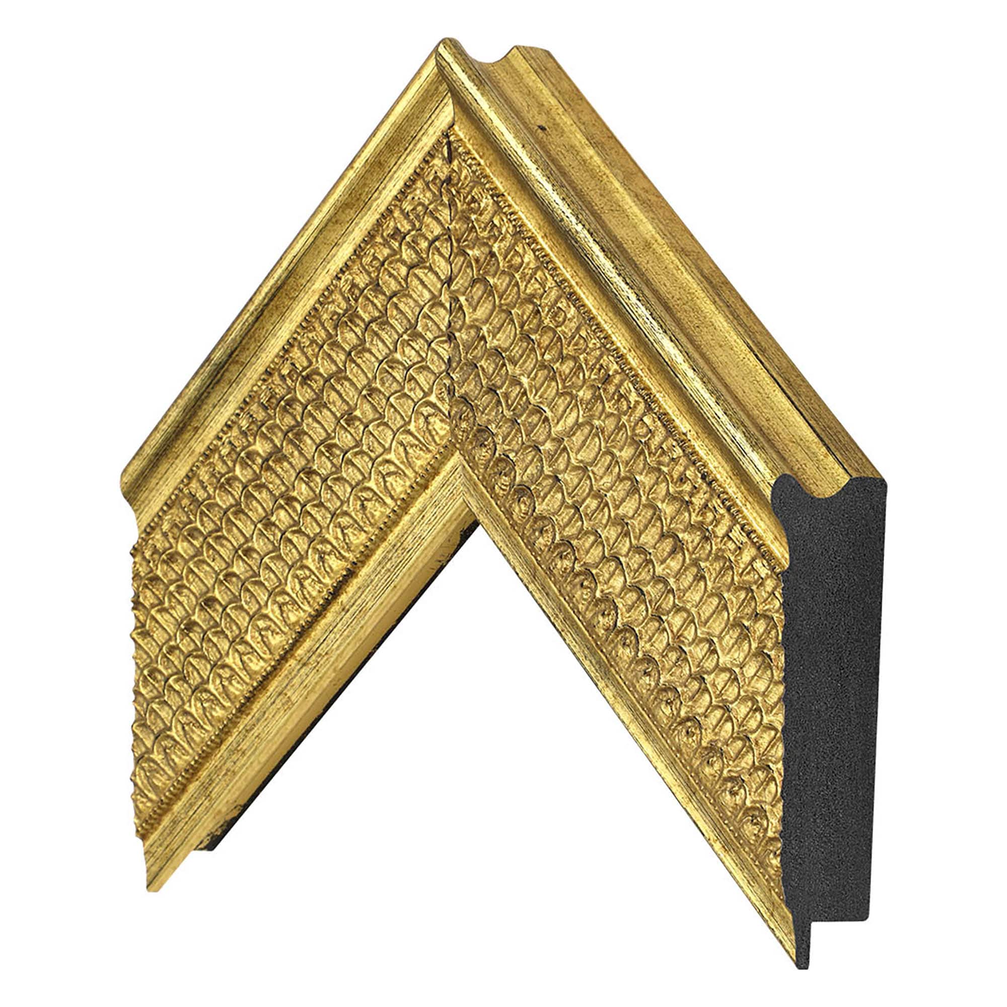 Alt View 14. Deco TV Frames - Premiere Bezel for Samsung the Frame TV - 55" - Gatsby Gold.