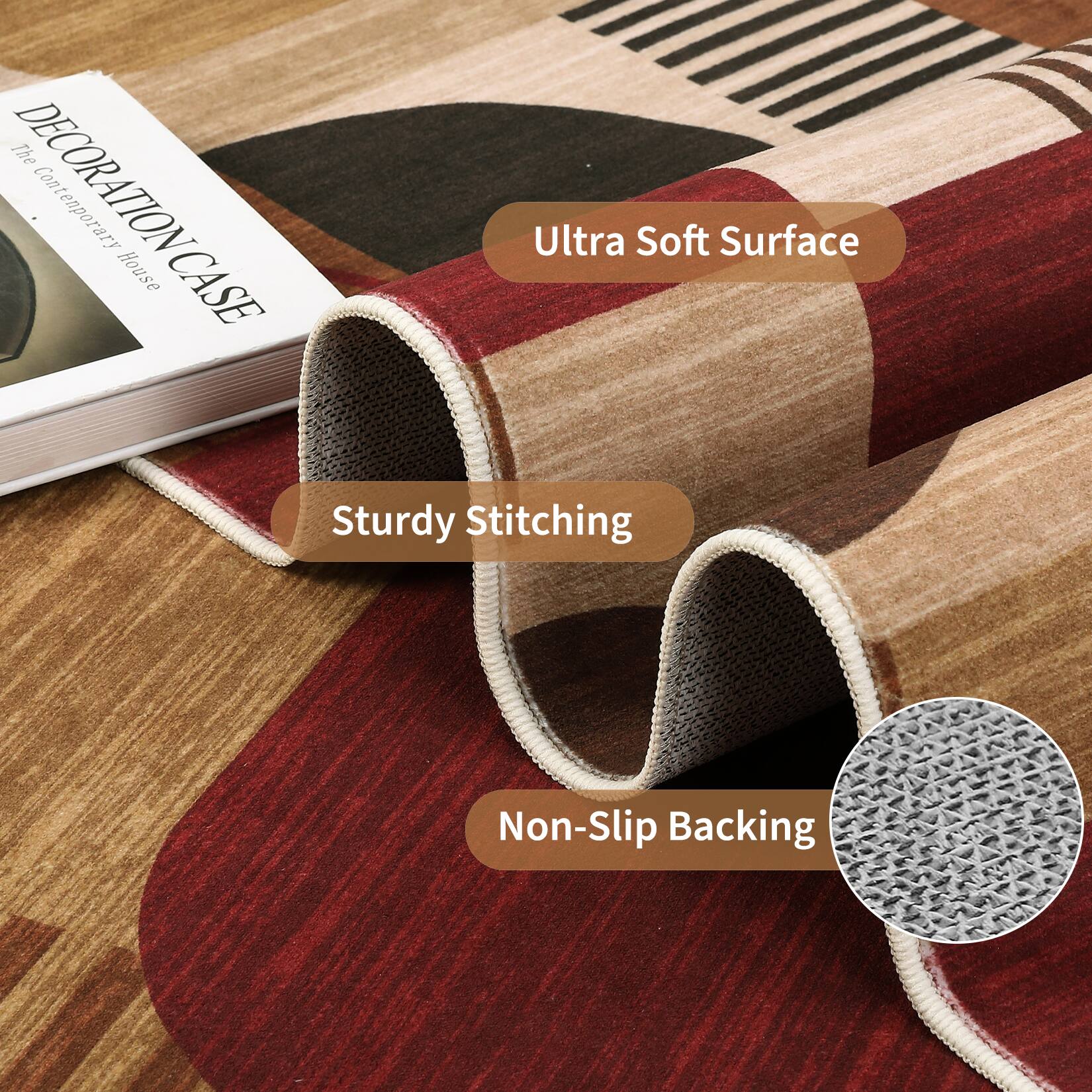 The DECORATION CASE  
Ultra Soft Surface  
Sturdy Stitching  
Non-Slip Backing