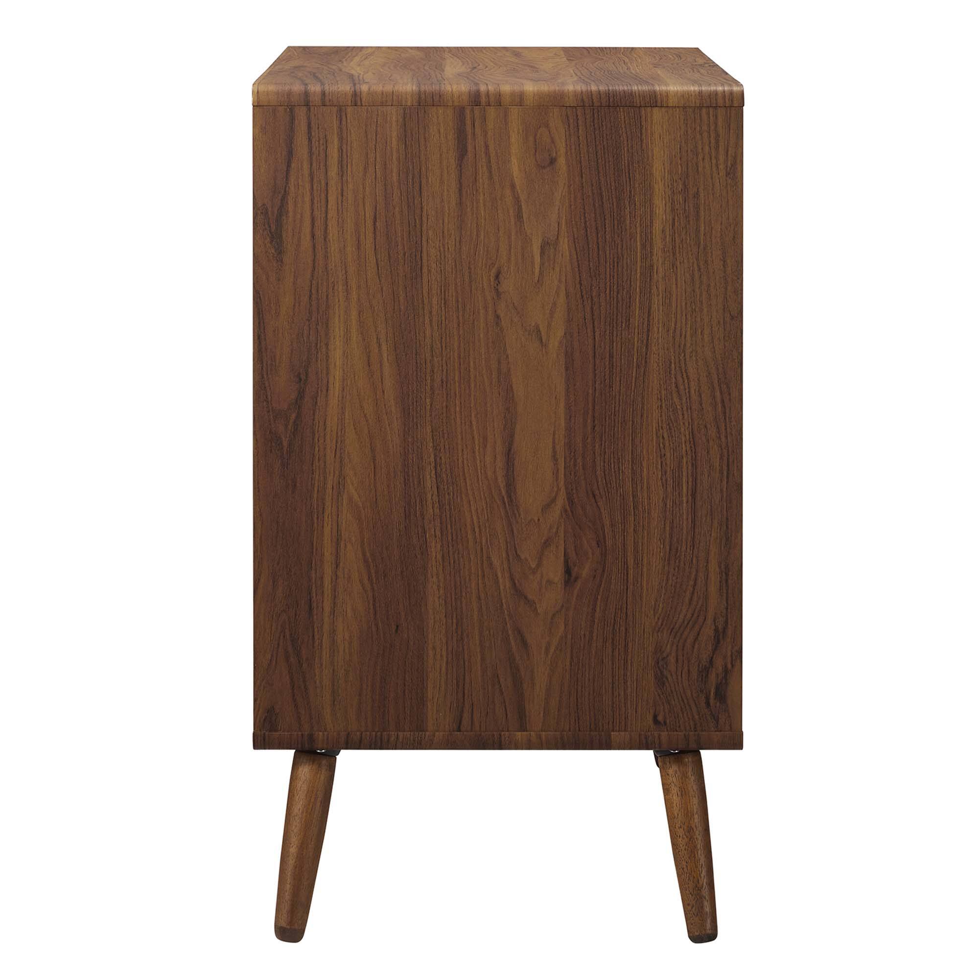 Alt View 1. Modway - Transmit 3-Drawer Chest by Modway - Walnut White.