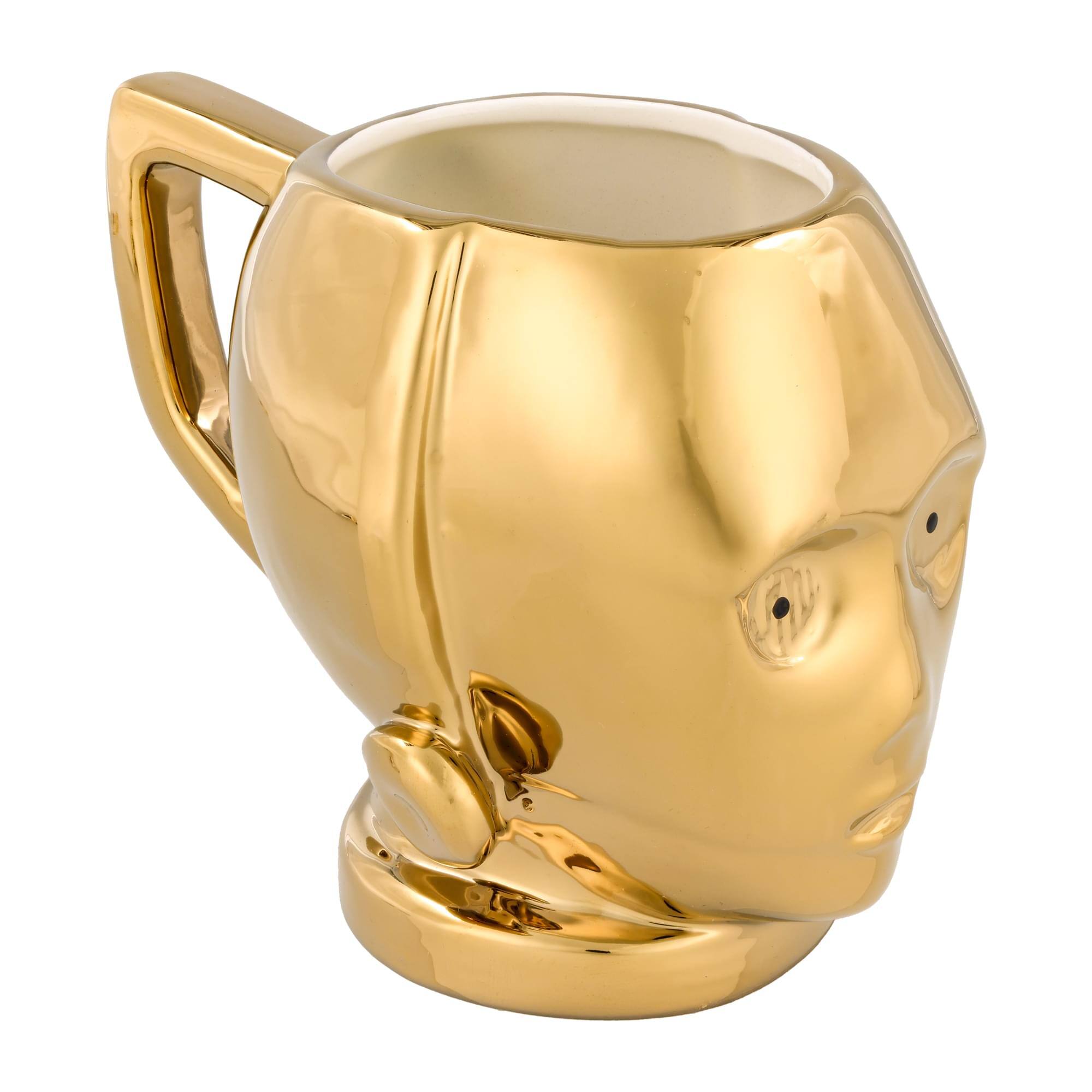 Alt View 1. Silver Buffalo - Star Wars C-3P0 Electroplated Sculpted Ceramic Mug | Holds 20 Ounces - Gold.