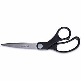 Universal - Scissors 3.75" Cut Straight Pointed Tip Black 1 Each - Stainless Steel