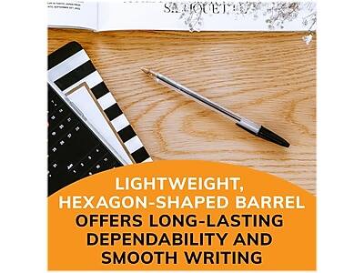 LIGHTWEIGHT, HEXAGON-SHAPED BARREL OFFERS LONG-LASTING DEPENDABILITY AND SMOOTH WRITING