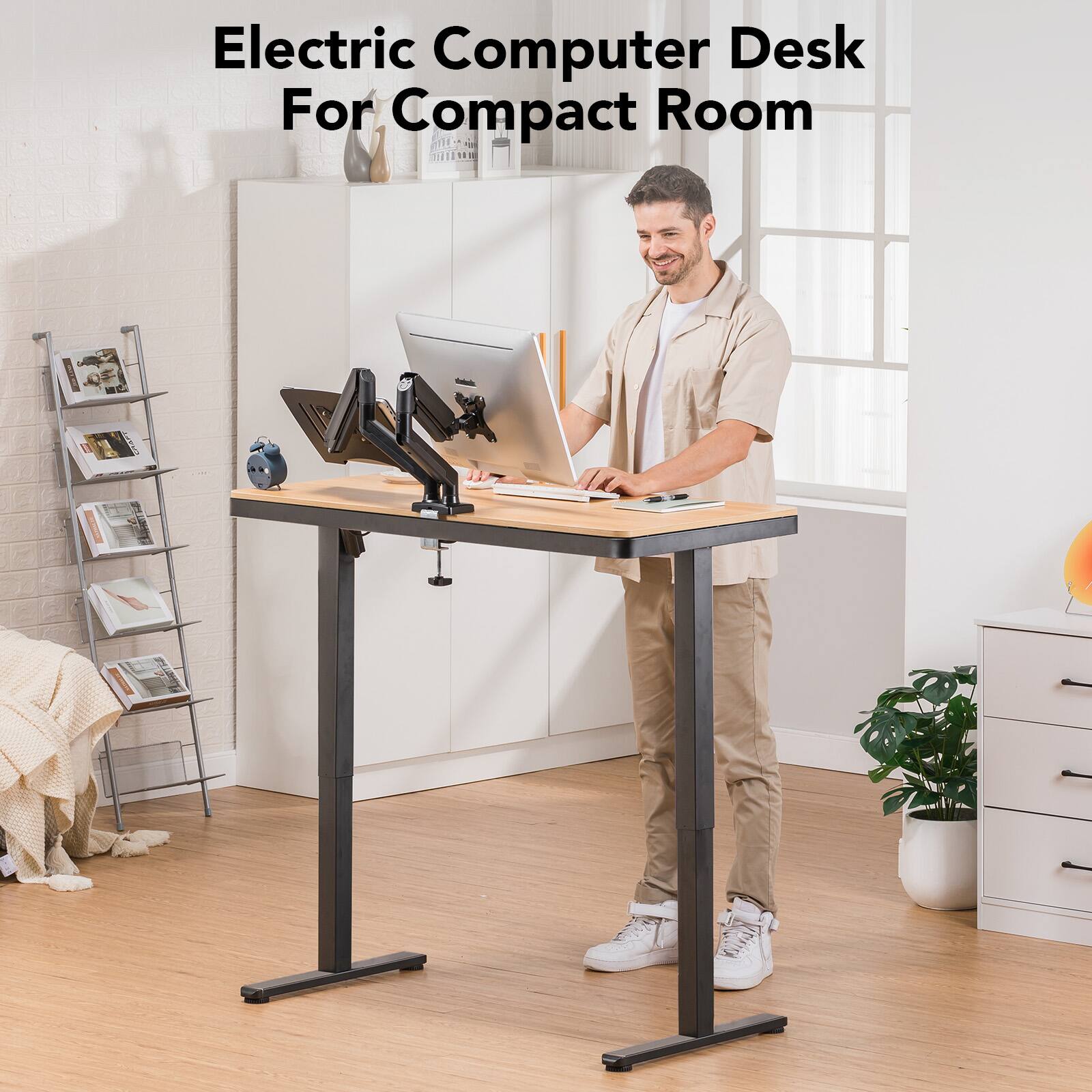 Electric Computer Desk For Compact Room 1