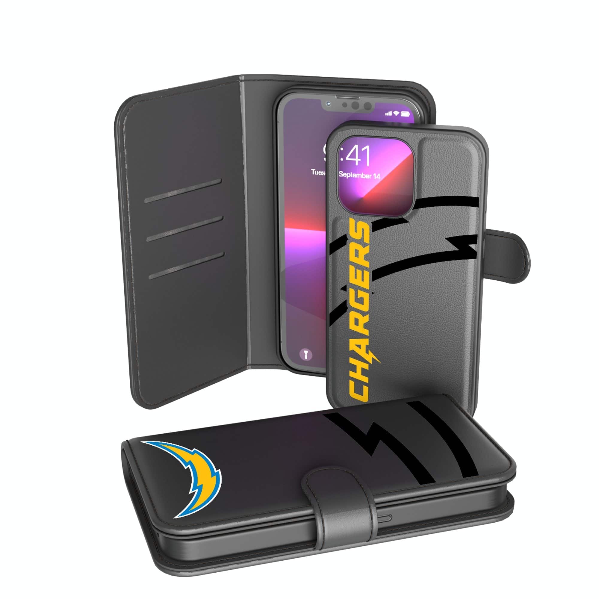 Keyscaper - NFL - Los Angeles Chargers iPhone Wallet Case - 12/12 Pro - Multicolor price history on PriceWatchPro