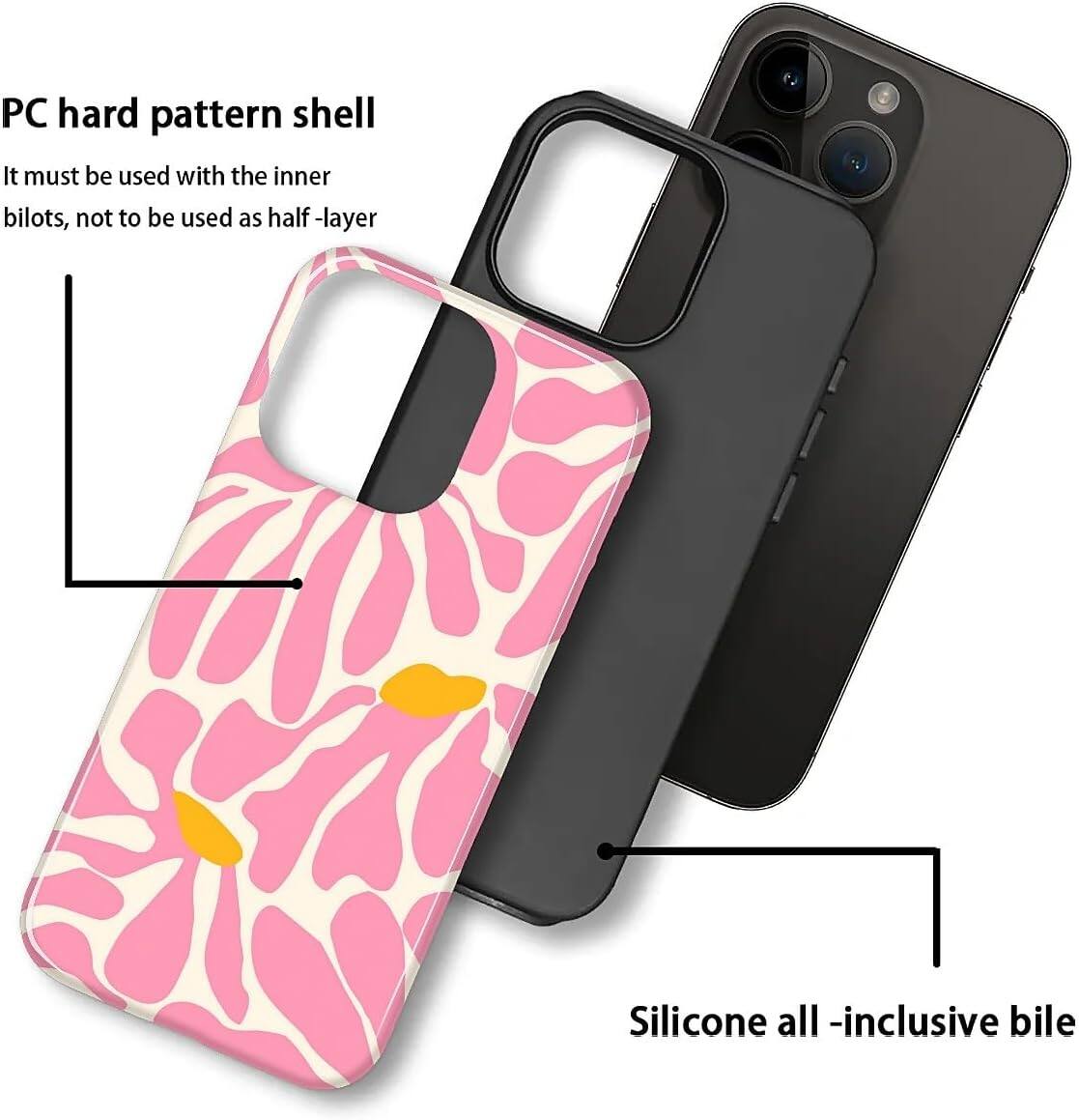 PC hard pattern shell  
It must be used with the inner bilots, not to be used as half-layer  

Silicone all-inclusive bile