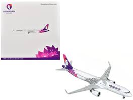 GeminiJets - Airbus A321neo Commercial Aircraft Hawaiian Airlines (N208HA) Gemini 200 Series 1/200 - White with Tail Graphics