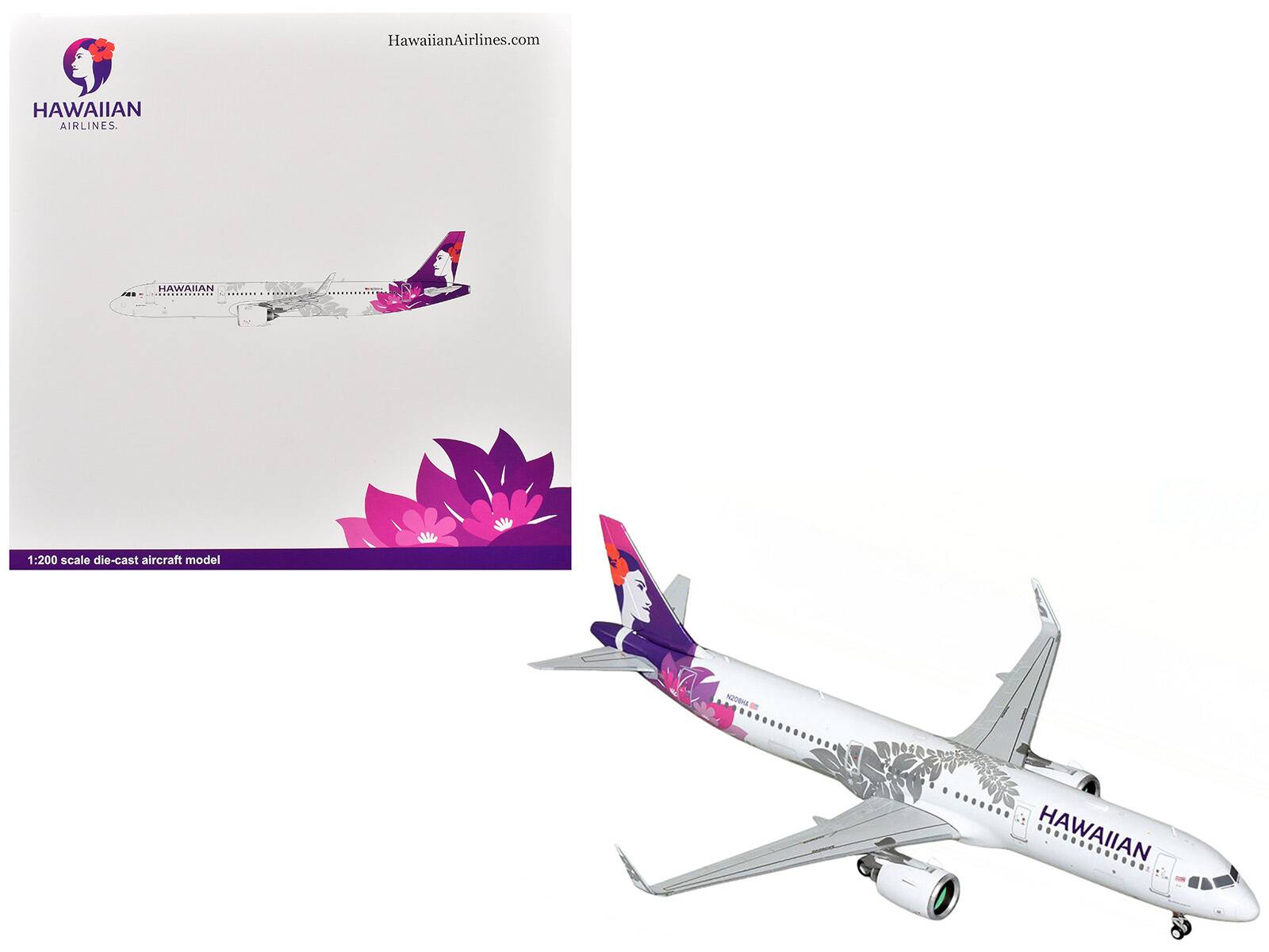 HawaiianAirlines.com

HAWAIIAN AIRLINES

1:200 scale die-cast aircraft model