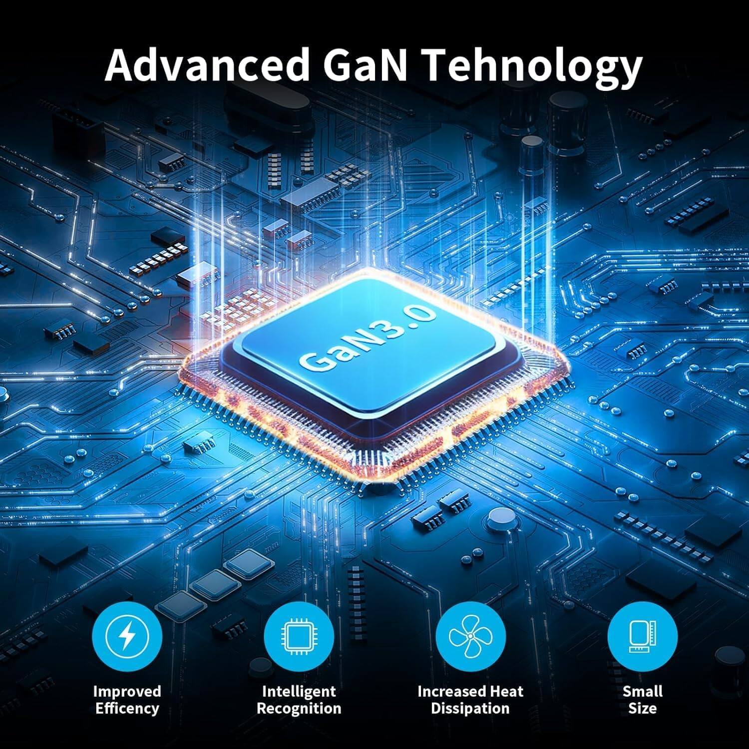 Advanced GaN Technology  
GaN3.0  
1333  
Improved Efficiency  
Intelligent Recognition  
Increased Heat Dissipation  
Small Size
