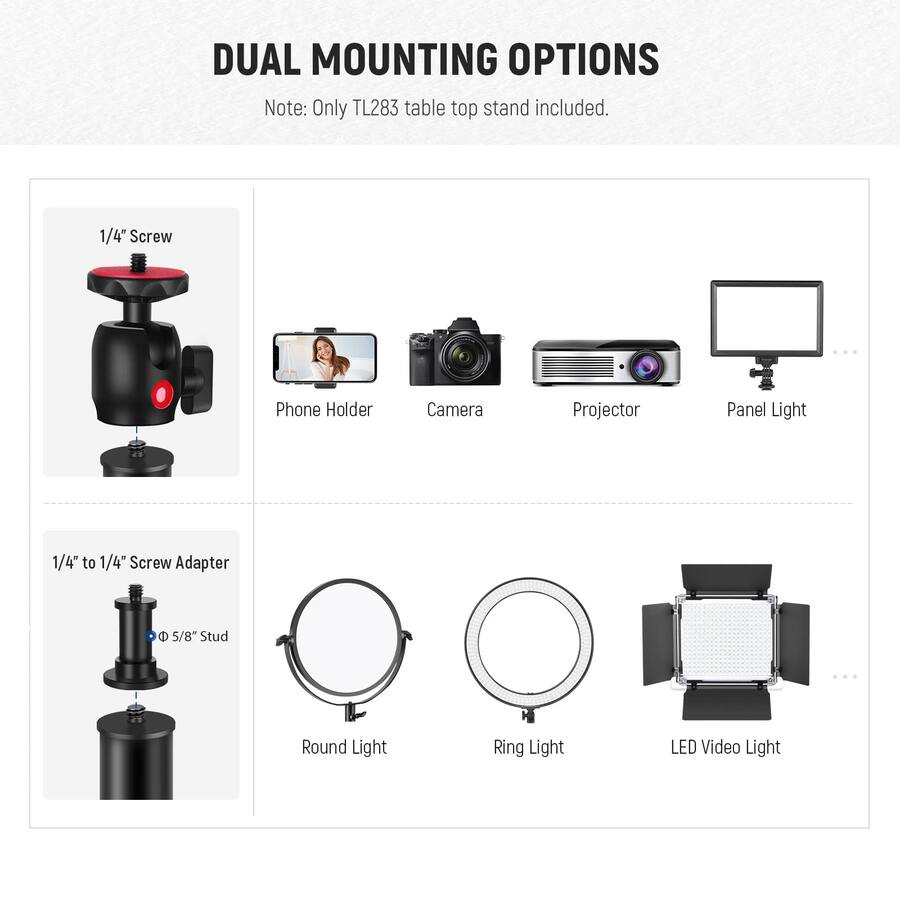 Neewer Adjustable Desk Camera Mount 17 40
