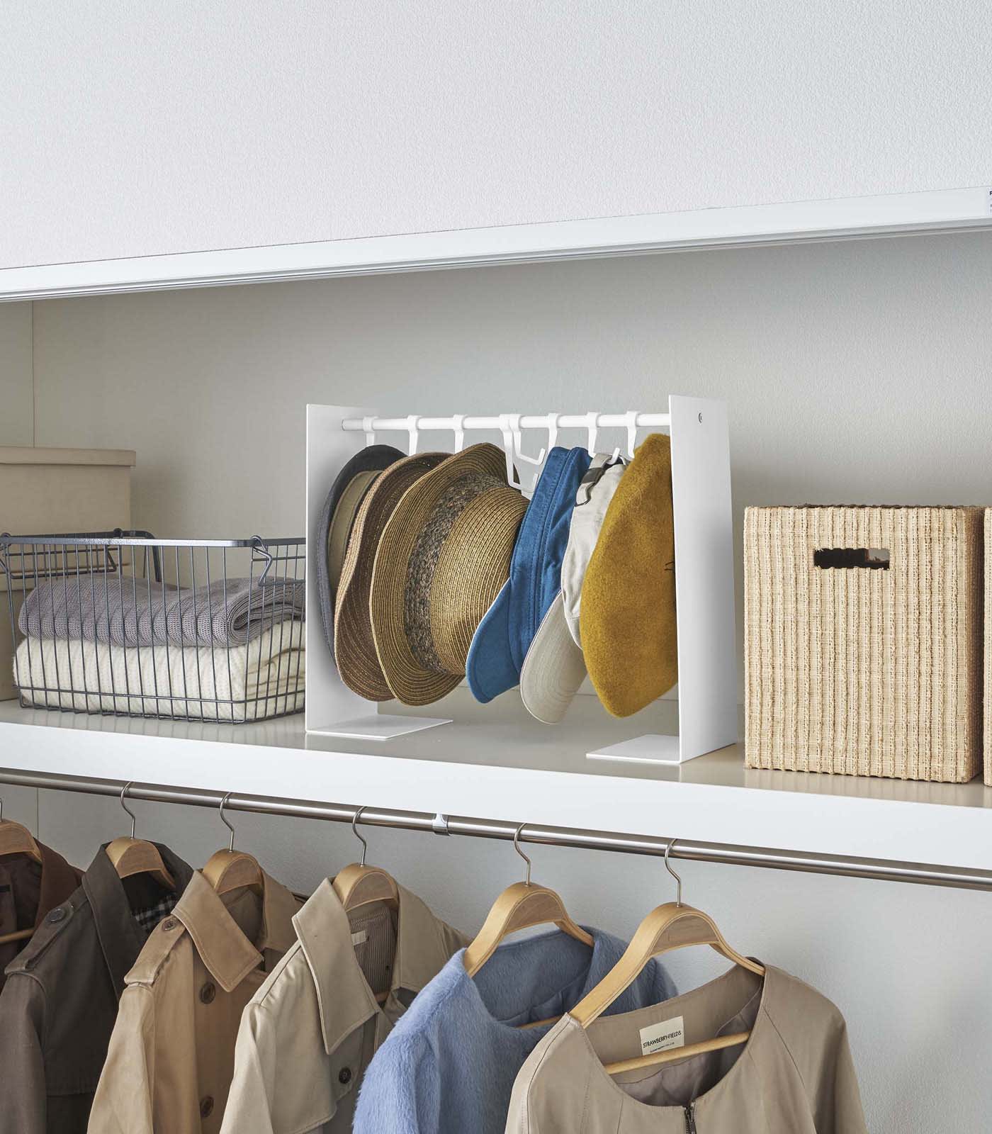 Alt View 9. Yamazaki Home - Hat Hanging Organizer - Steel - Black.