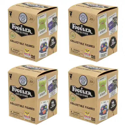COLLECTIBLE FIGURES
FUGGLER
FUNNY UGLY MONSTER
26 TO COLLECT
COMMONS
RARER
ULTRA RARE
2 EXCLUSIVE FIGURES TO COLLECT!
4 SUPER RARE FIGURES TO COLLECT!
WARNING: CHOKING HAZARD - Small parts. Not for children under 3 years.
BE AWARE - NEW RESIGNATURE
PMI
COLLECTIBLE FIGURES