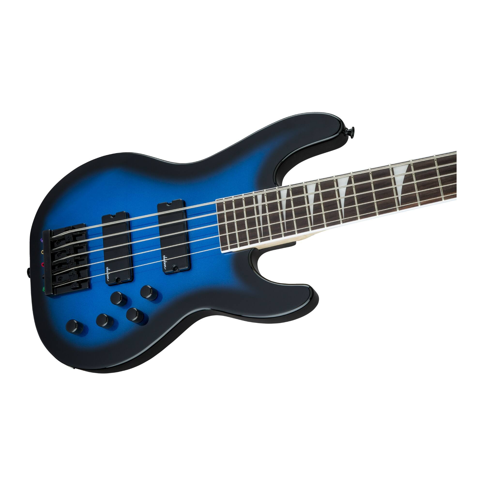 Angle. Jackson - Jackson JS Series Concert Bass JS3V 5-String Electric Guitar (Metallic Blue).