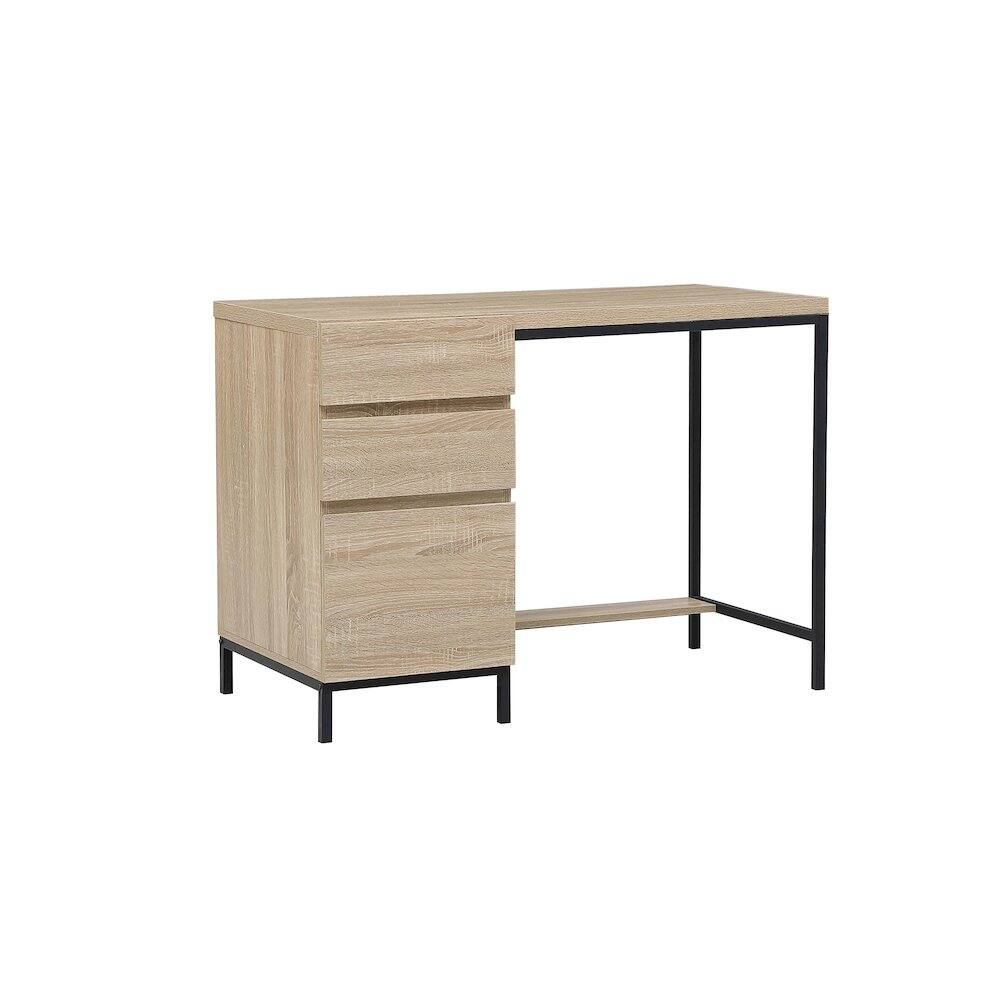 Alt View 7. Elegant Decor - Emerson 42 inch Desk in Mango Wood - Mango Wood And Black.