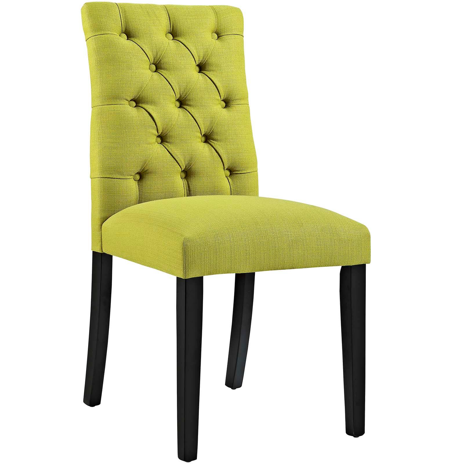 Left. Modway - Duchess Fabric Dining Chair Set of 2 by Modway - Wheatgrass.