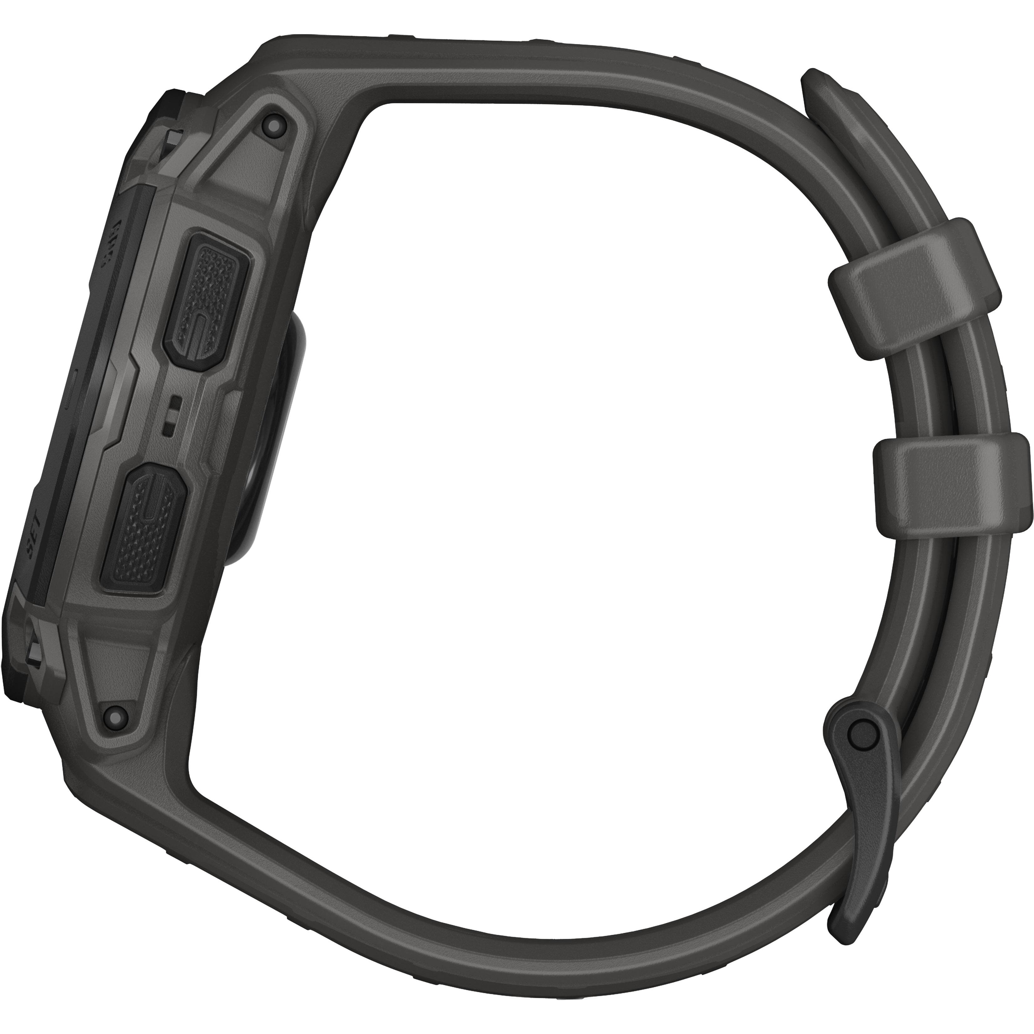 Alt View 8. Garmin - Instinct E GPS Smartwatch 45 mm Fiber-reinforced Polymer - Black with Charcoal Band.