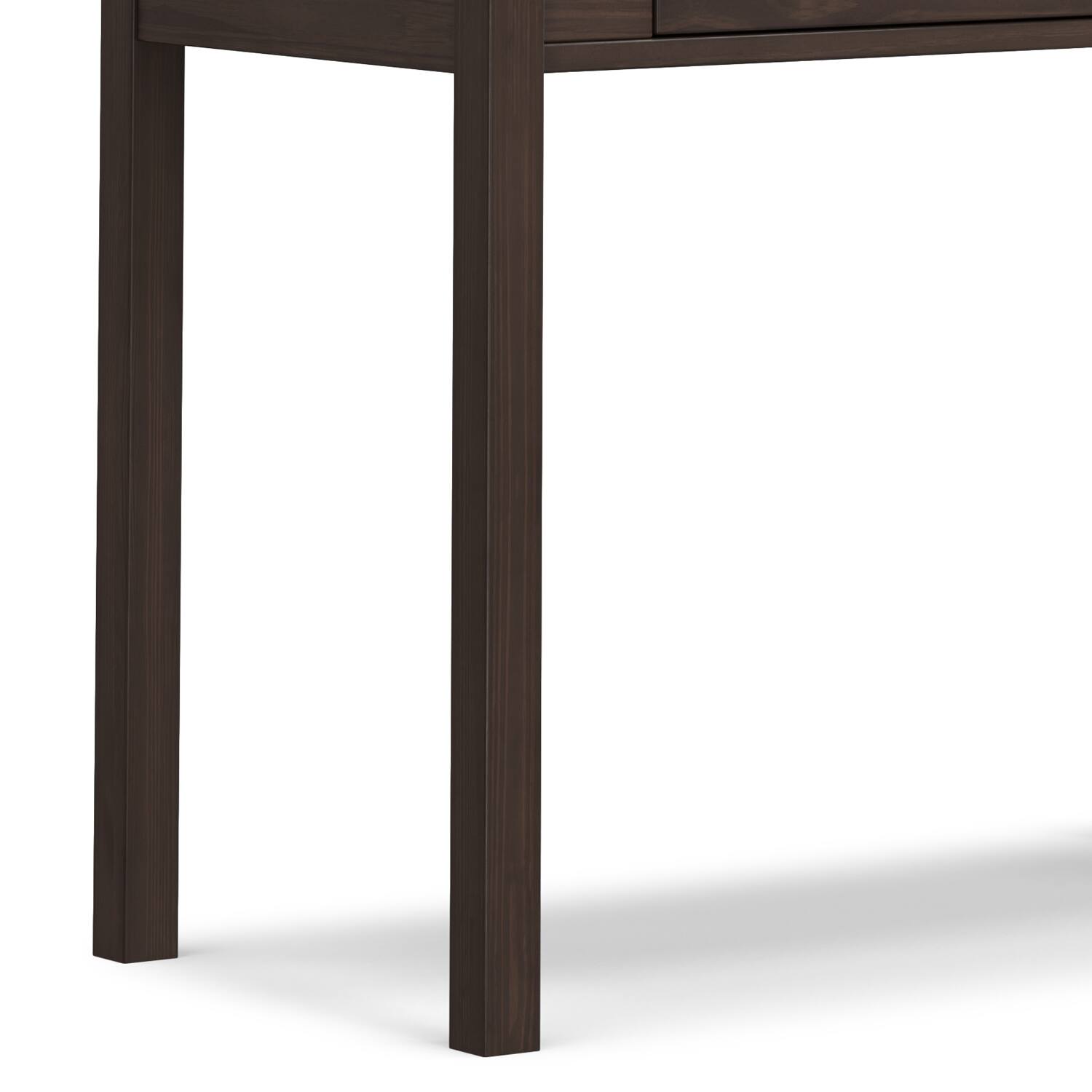 Alt View 7. Simpli Home - Hollander SOLID WOOD Contemporary 38 inch Wide Small Desk in Warm Walnut Brown - Warm Walnut Brown.