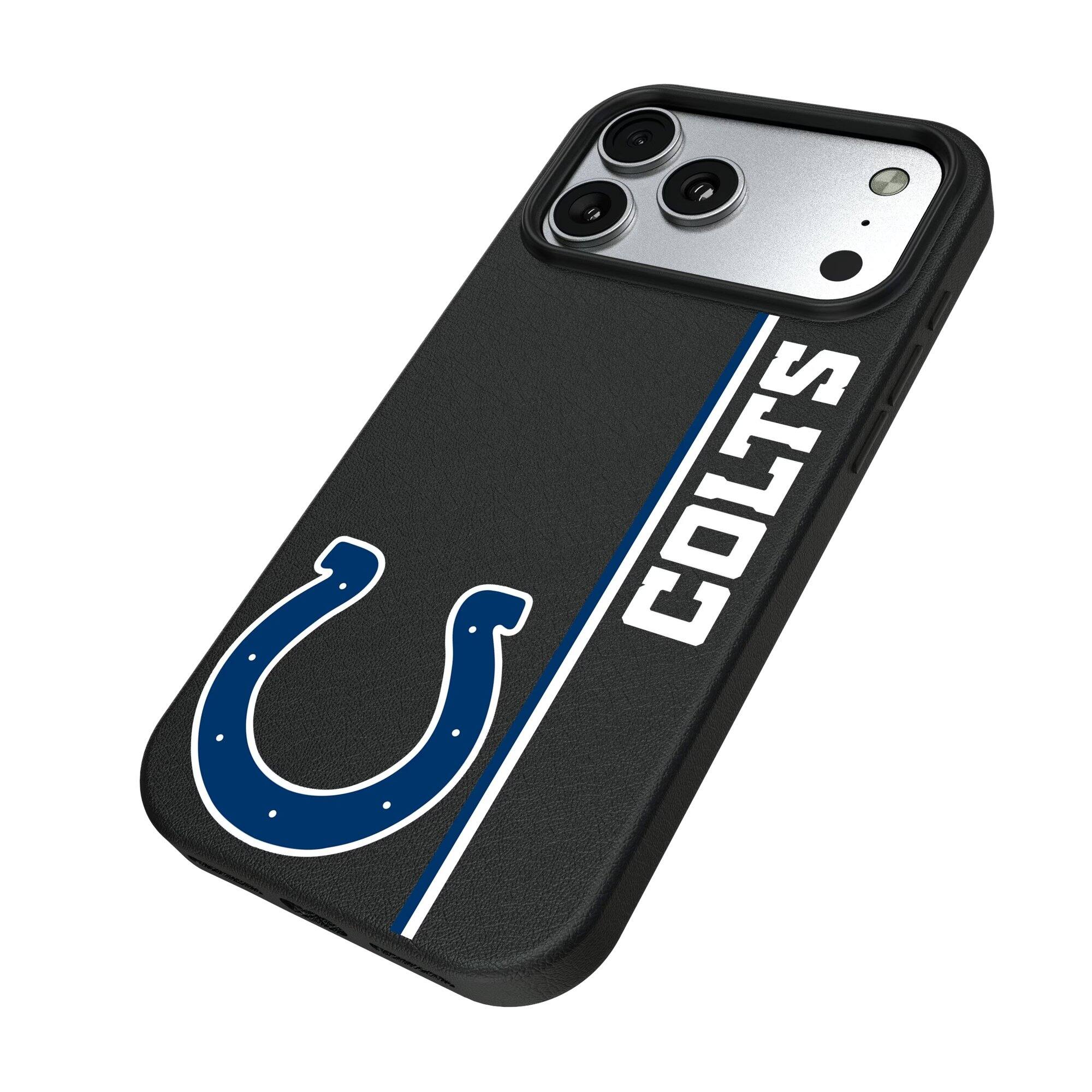 Alt View 1. Keyscaper - Indianapolis Colts iPhone Magnetic Bump Case - 16 Pro - Black.