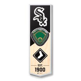 YouTheFan - Chicago White Sox 6'' x 19'' 3D StadiumView Banner - Multicolor