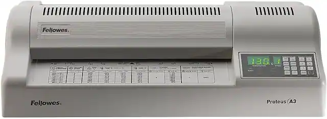 Fellowes 1OP 8 8 A.l 138 I I TEMPERATURE SPEED READY MOTOR nothing Fellowes Proteus 3