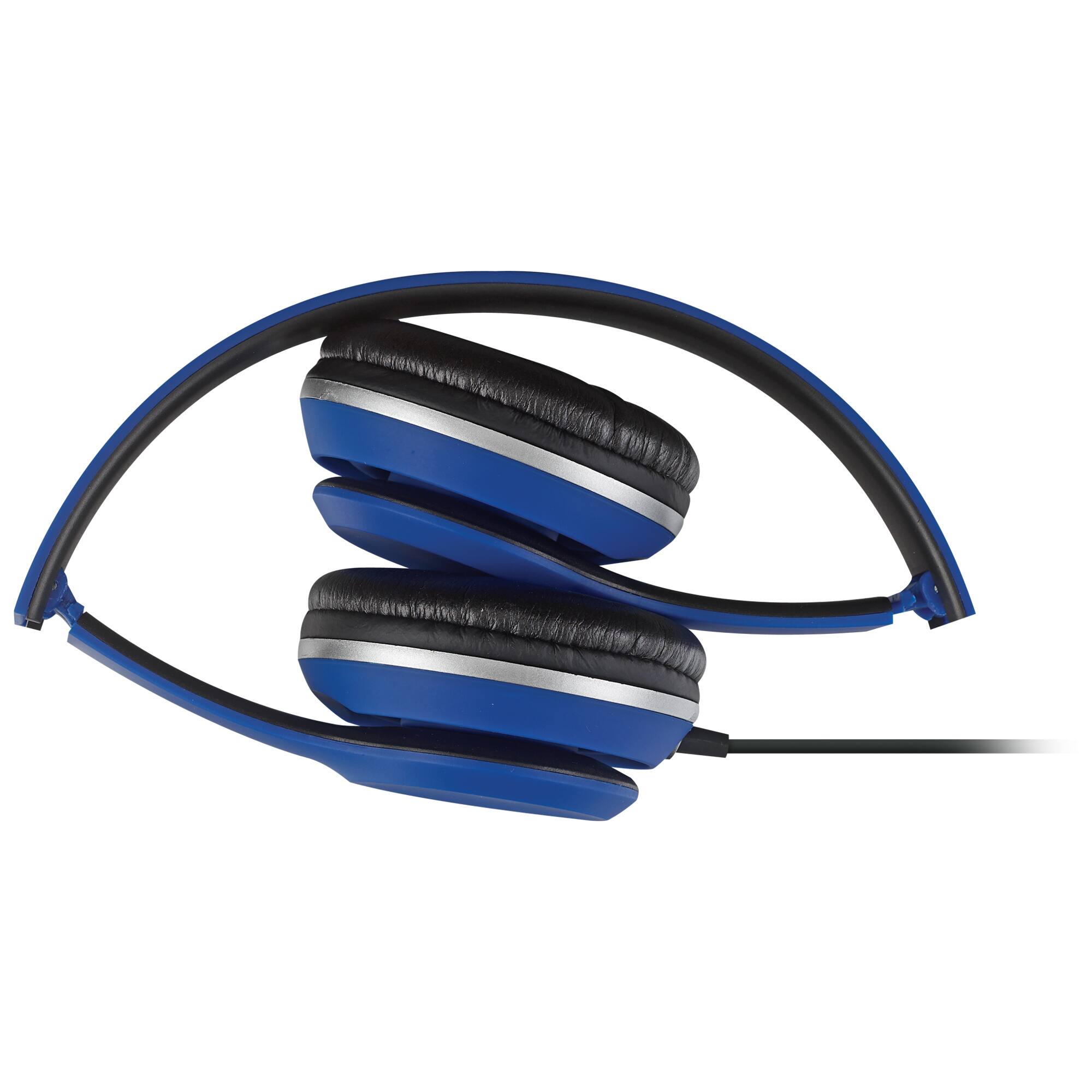 Alt View 4. iLive - iLive 40mm Driver Headphones, Blue, IAH57BU.
