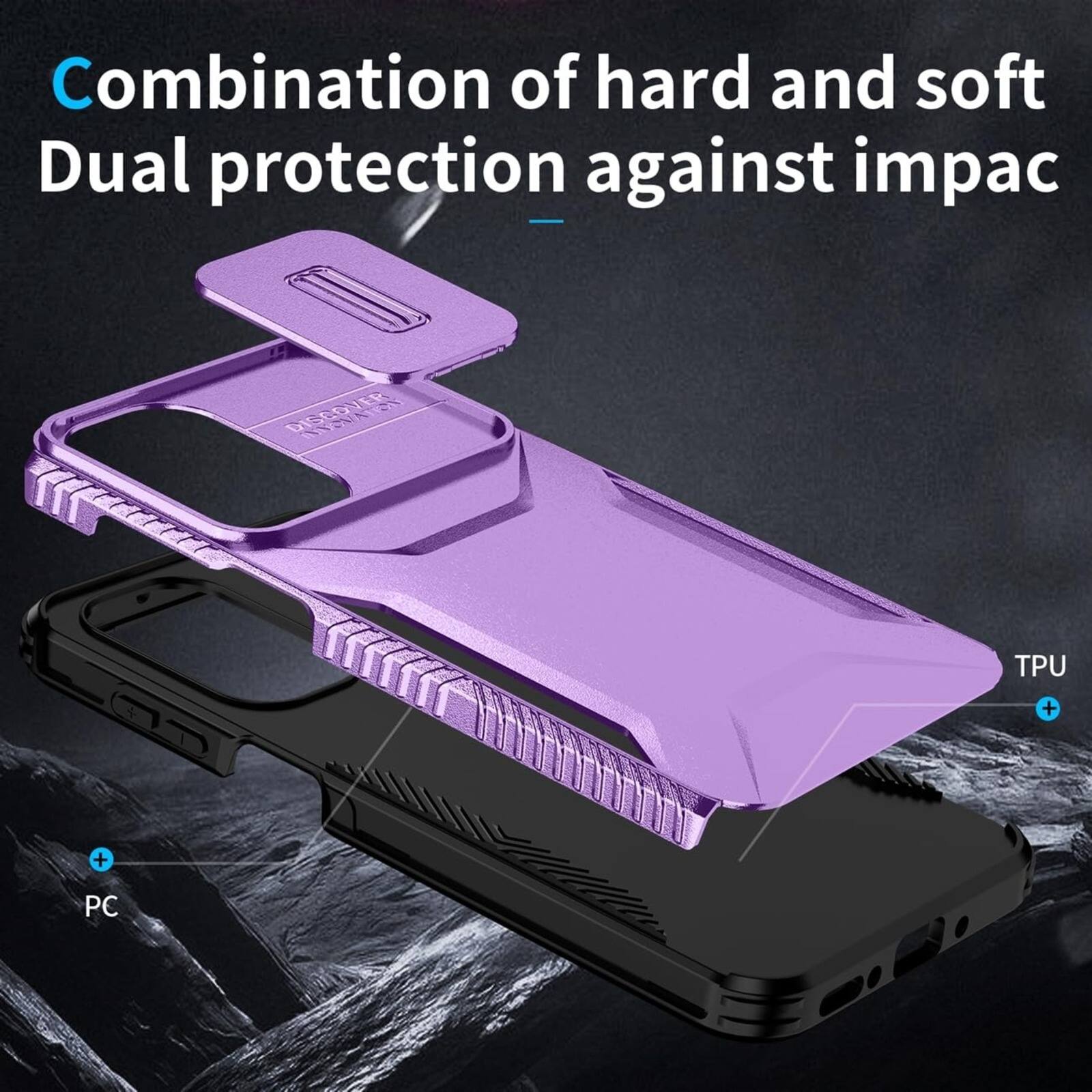 Combination of hard and soft  
Dual protection against impact

H DISCOVER INNOVA

TPU  
+  
PC