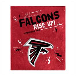 Logo Brands - Atlanta Falcons 60" x 70" Plush Throw Blanket - Multicolor