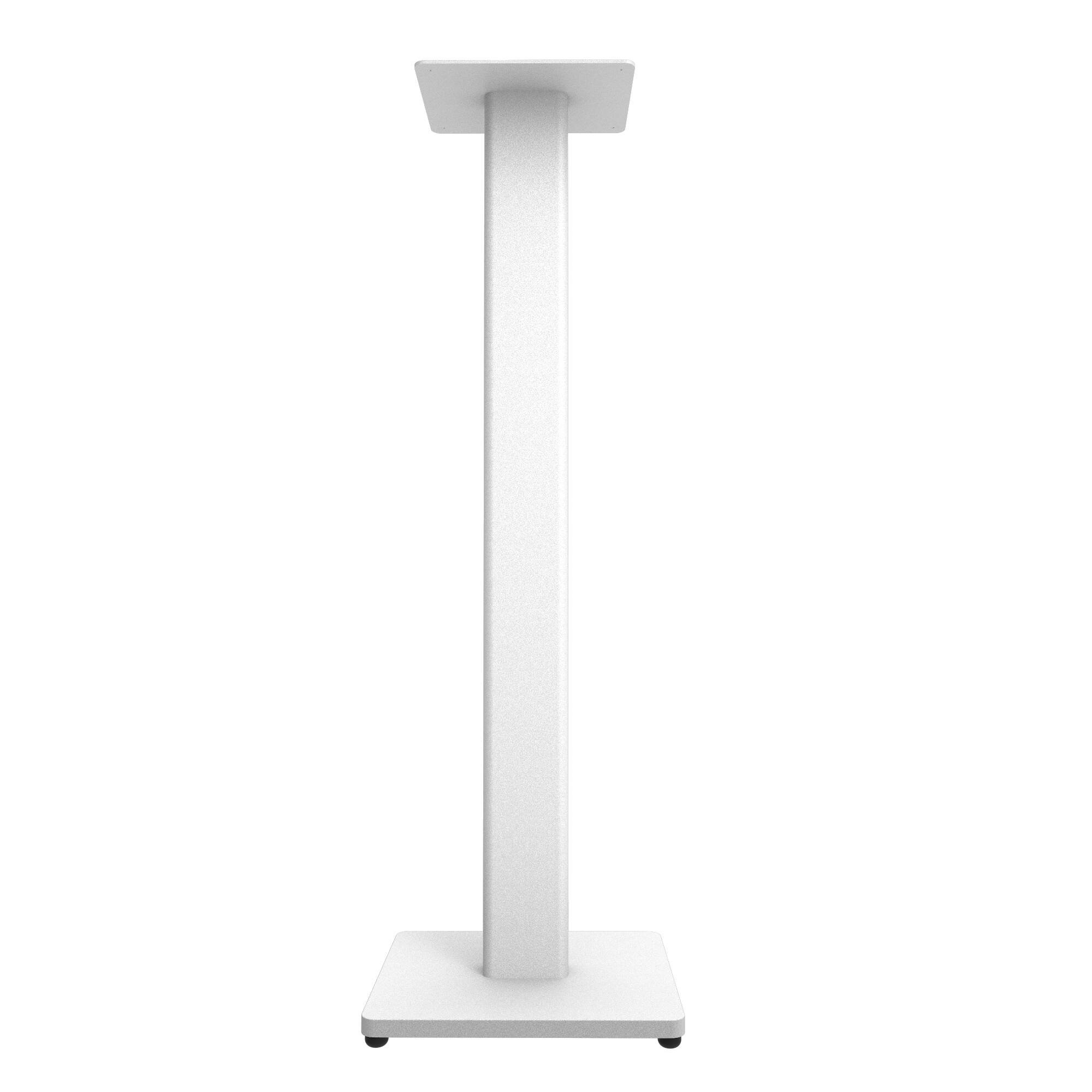 Alt View 2. Kanto - 34" Universal Bookshelf Speaker Floor Stands, Pair - White.