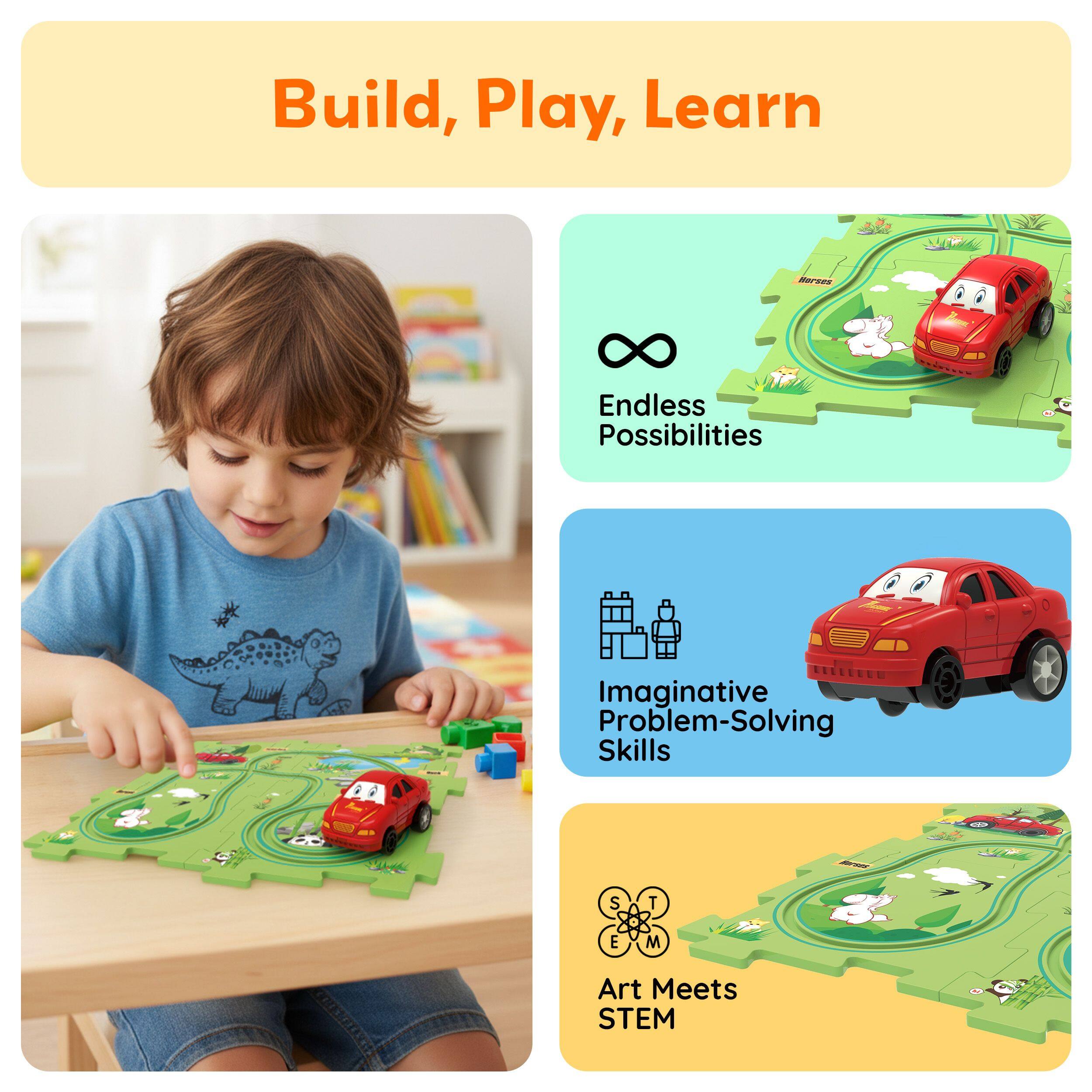 Build, Play, Learn

- Endless Possibilities
- Imaginative Problem-Solving Skills
- Art Meets STEM