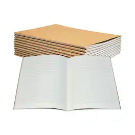 Better Office - Composition Notebooks, 5.5" x 8.3", Narrow Ruled, 30 Sheets, 12/Pack (25020-12PK) - Kraft