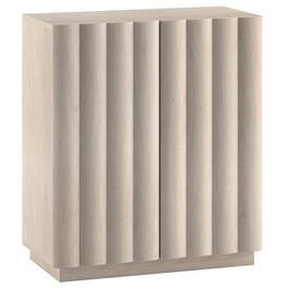 Hudson&Canal - Molly 28" Wide Rectangular Fluted Accent Cabinet - White