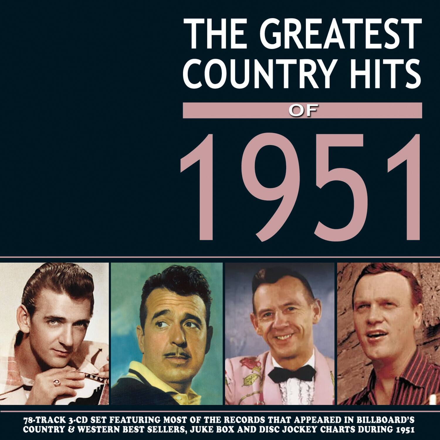 Various Artists - The Greatest Country Hits Of 1951 (Various Artists)   - COMPACT DISCS [CD]