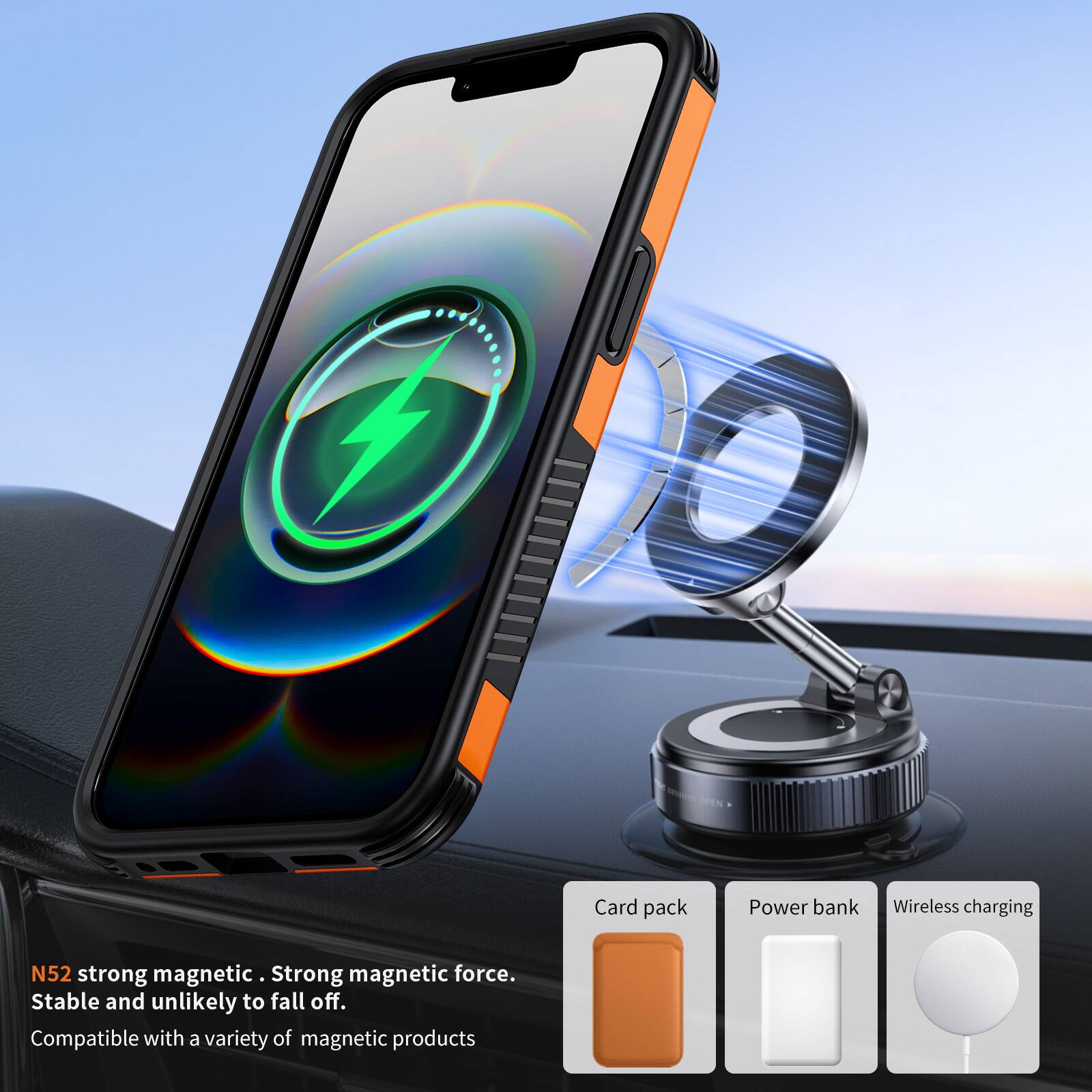 UUCOVER Magnetic Case for iPhone 17e /iPhone 16e ,Shockproof TPU+PC ...