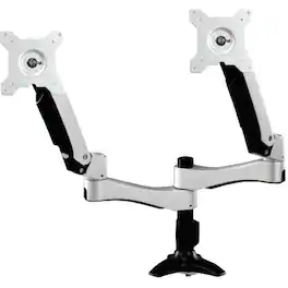 Amer Networks - Amer Mounting Arm for Flat Panel Display, Monitor - Landscape/Portrait - TAA Compliant - Height Adjustable - 32" Screen - White