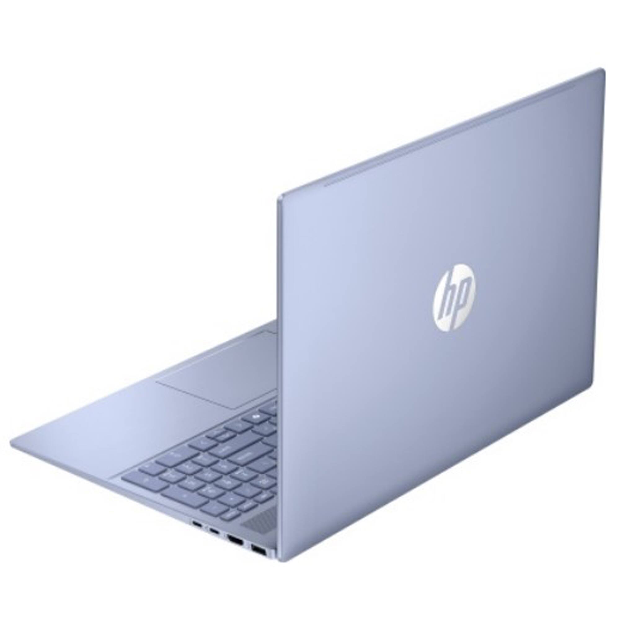 Left. HP - OmniBook 5 Laptop 16-AF1925NR - Intel Core Ultra 5 225U - 16GB Memory - 512 GB SSD - Sky blue.