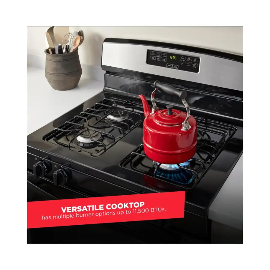 Versatile Cooktop BTUs. Options up to 11,500 with multiple burner.