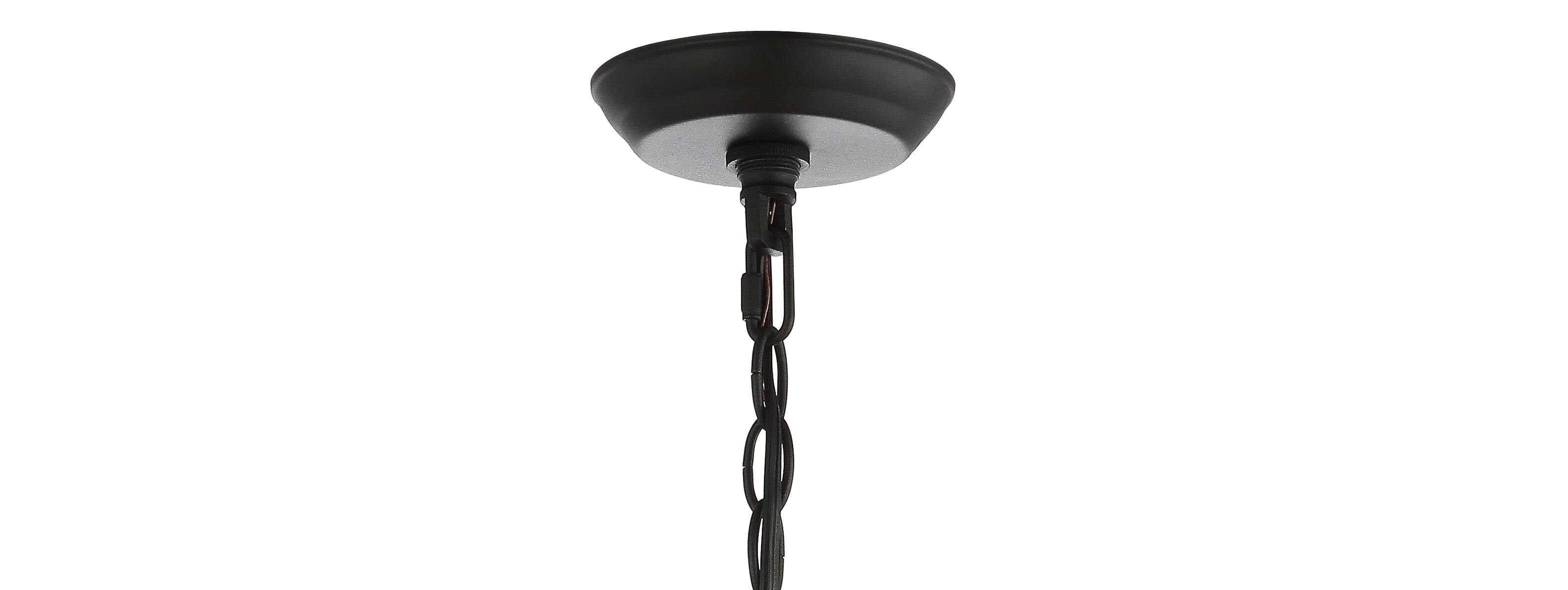 Alt View 6. Jonathan Y - Orbit 19.5" 10-Light Adjustable Iron Modern Industrial Sputnik LED Chandelier, Black - Black.