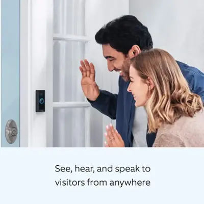 Ring - Wi-Fi Video Doorbell - Wired - Black