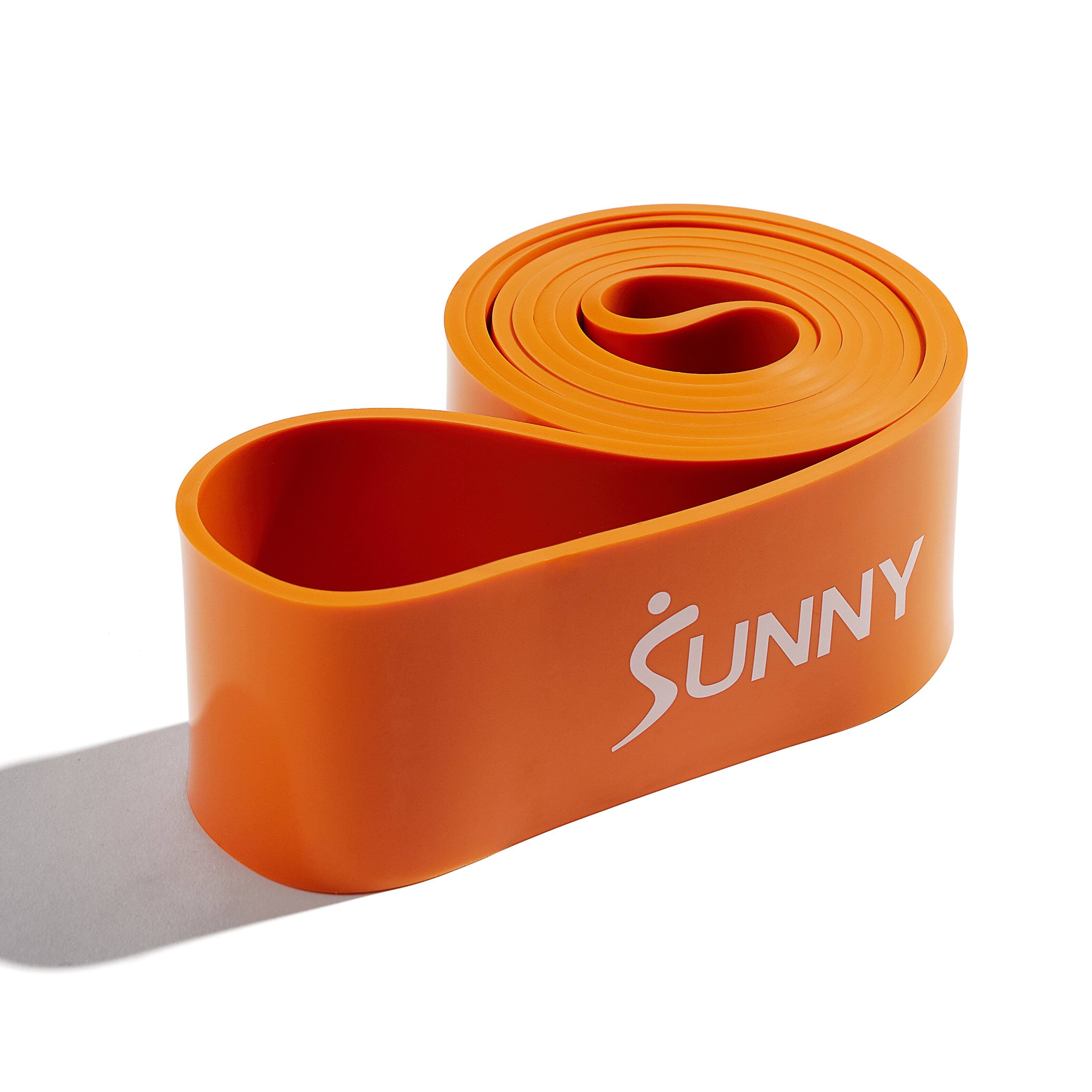 Angle. Sunny Health & Fitness - Strength Training Resistance Band - 140 lbs - Orange.