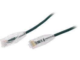 Nippon Labs - 28 AWG Snagless Cat6 Ethernet Cable - 15ft, Green, 550MHz, UTP, RJ45